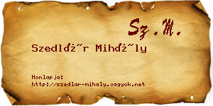 Szedlár Mihály névjegykártya